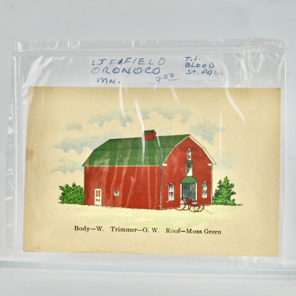 T. L. Blood & Co Paints St. Paul MN Victorian Trade Card Barn